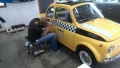 Fiat 500 gemaakt als New York taxi